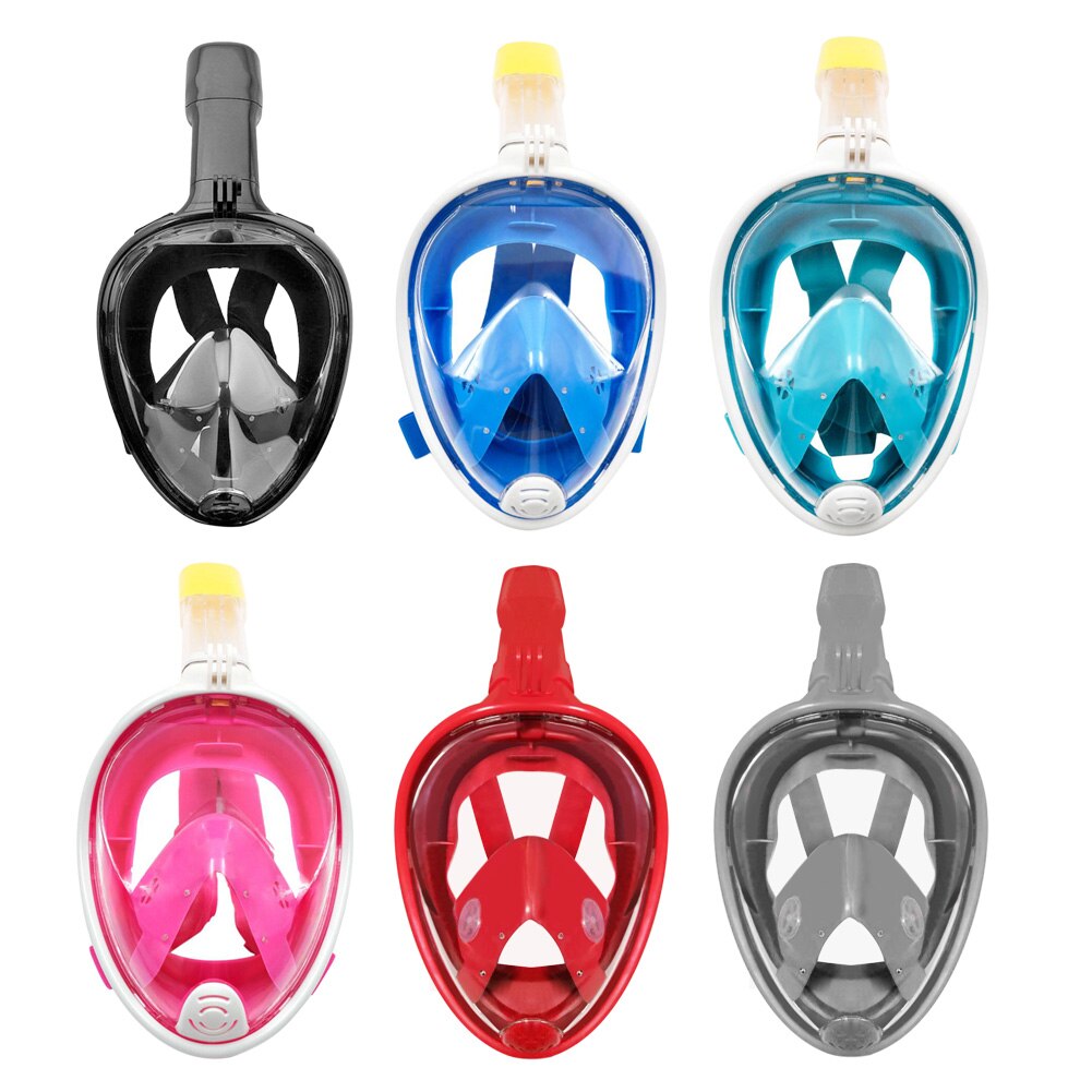 6 colori Scuba Diving Maschera Pieno Viso Maschera Per Lo Snorkeling Subacquea Anti Fog Lo Snorkeling Maschera Per Le Immersioni Nuoto Pesca Subacquea di Immersione