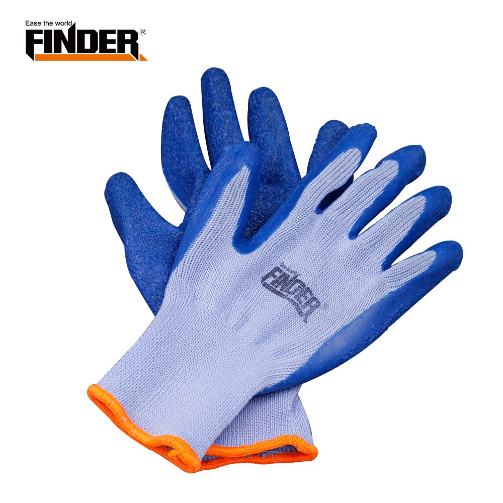 Finder Labor protection gloves wear-resistant stab-resistant anti-slip non-slip thickening dipping work gloves dry gloves