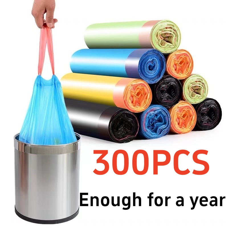 30/300 stuks draagbare vuilniszakken, verdikte vuilniszakken, draagbare wegwerp vuilniszakken voor huishoudelijk gebruik, keukenaccessoires