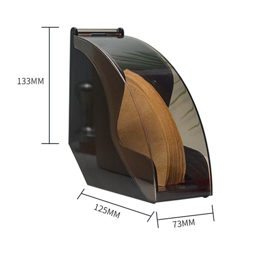 Coffee Filter Paper Storage Box Holder Simple Coffee Filters Dispenser Rack Shelf Storage Paper Tissue Box Shelf Coffee Tool