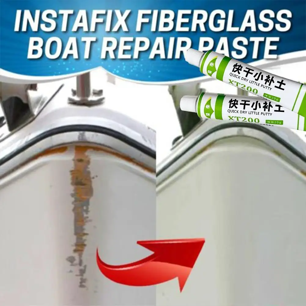 20g glasfiber båtreparationspasta snabbtorkande kitt färgreparation reparation repor grå färgmedel ögonfyllning