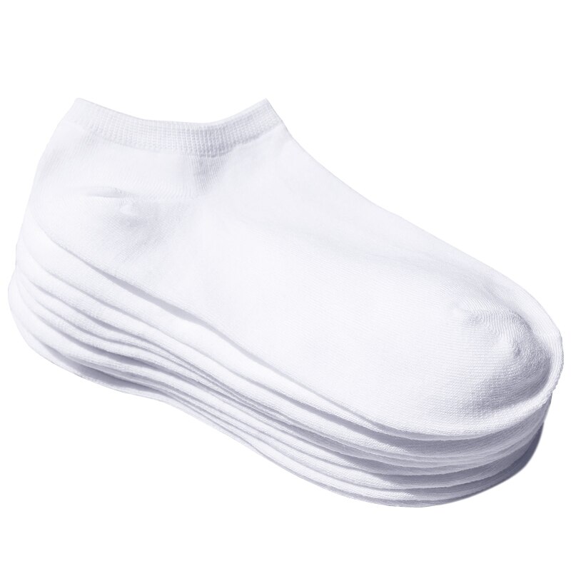 Billige hvide ankelstrømper sports athletic sox børn børn korte sokker 5 par