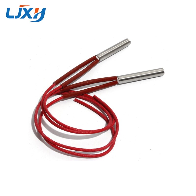 LJXH-tubería de calefacción eléctrica cilíndrica, calentador Tubular de 12,5mm, 30 ~ 70mm, SUS varilla de un solo extremo, 110V/220V/380V, 90/120/150/180/210W, 2 uds.