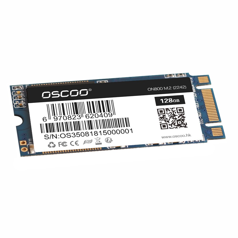 OSCOO – disque dur SSD M2 2242, Sata 256, 128 go, NGFF, 2280 go, 512 go, M.2, pour ordinateur portable et PC tout-en-un