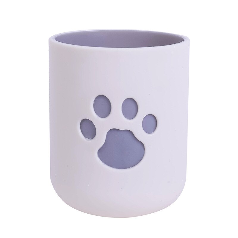 Tasse de lavage Portable, griffe de chat de dessin animé, rangement de brosse à dents, organisateur de salle de bain, tasse de brosse à dents
