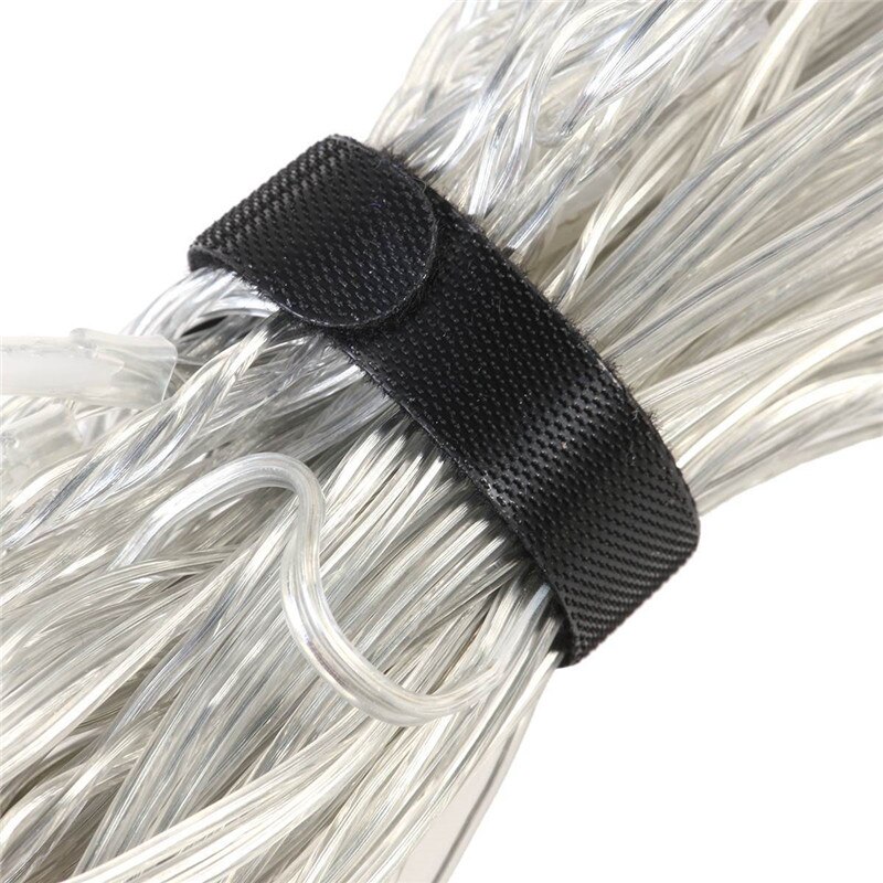 100 stk genanvendelige nylon kabelbindere krog og løkke kabelbinder med øjenhul kabler organisator krog loop klæbende stropper