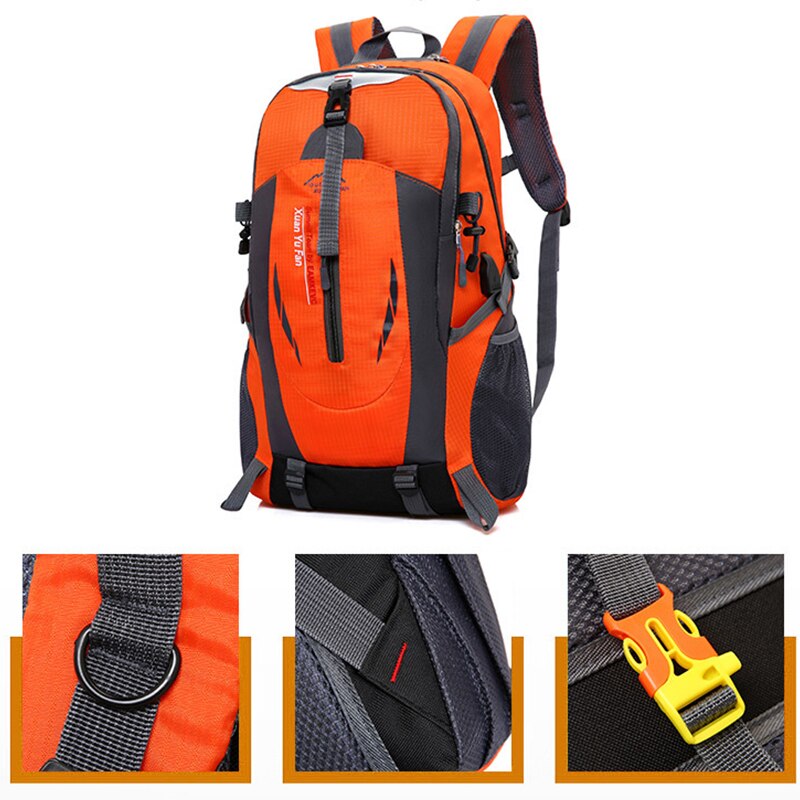 35L Waterproof Backpack Hiking Bag Cycling Climbing Backpacks Travel Outdoor Bags Men Women USB Charge Anti Theft Sports Bag