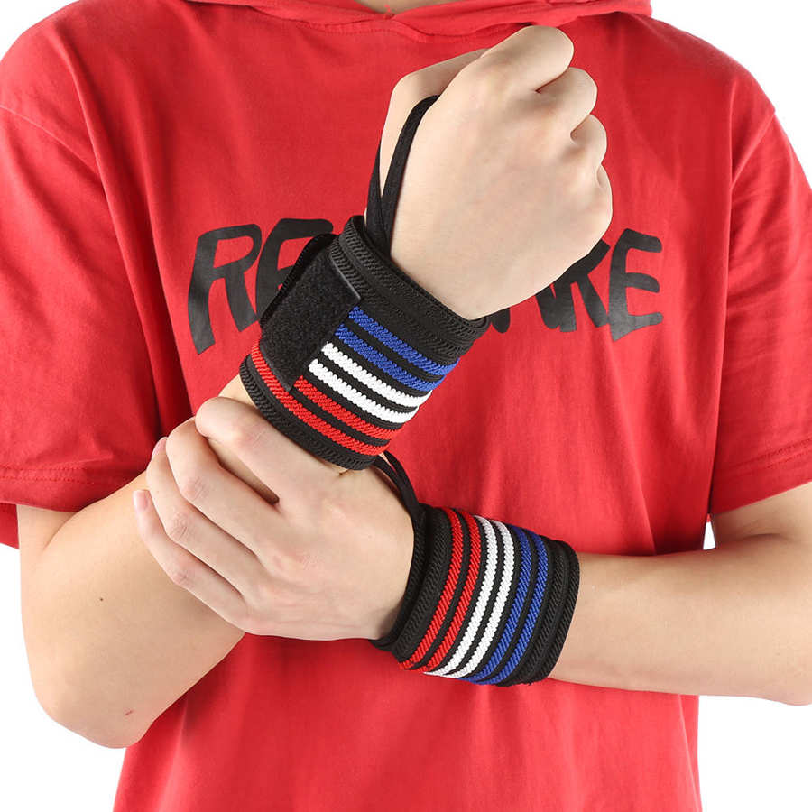 Wrist Strap Sports Wrist Guard Compression Adjust Bandage Assist Wrist Strap Weightlifting Fitness Sports Bandage