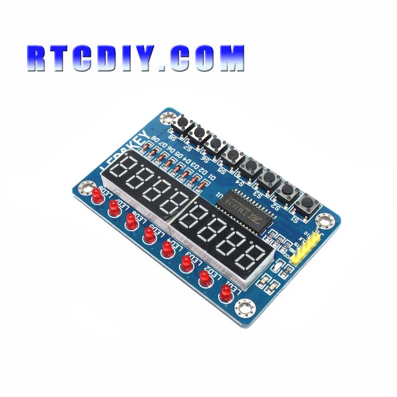 Sleutel Display Voor Avr 8-Bit Digitale Led Buis 8-Bit TM1638 Module