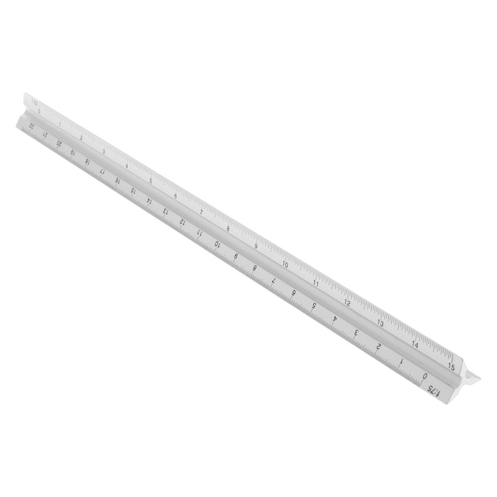 30cm aluminium metalen driehoek schaal architect ingenieur technisch liniaal 12 "