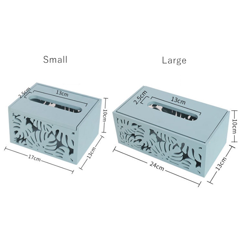Simple Wooden Tissue Box Container Hollow Napkin Storage Box Home Office Restaurant Desktop Decor Tissue Dispenser Organizer