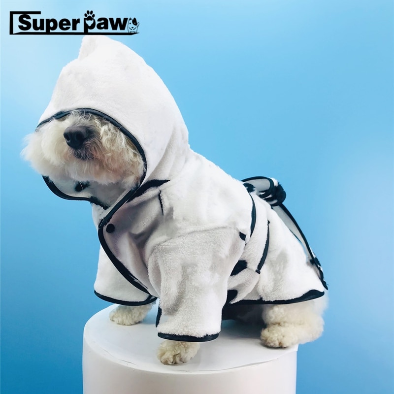 Fransk bulldog badekåbe pyjamas kæledyr hund nattetøj til små mellemstore hunde mops yorkie frakkejakke kostume ykc 18