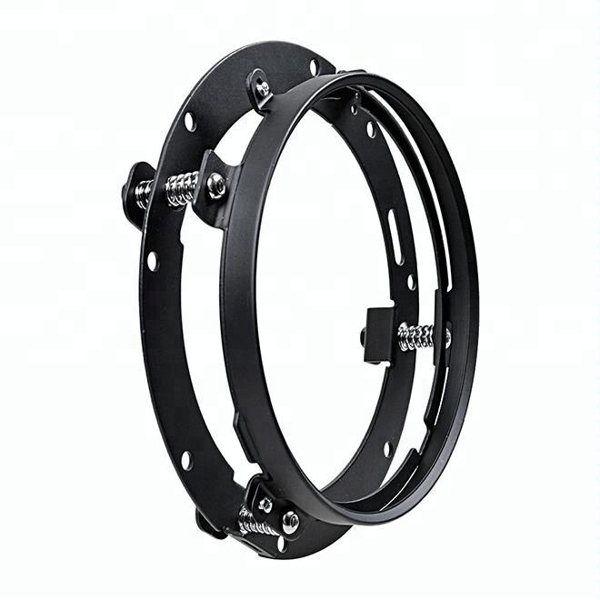 2 uds. Soporte de montaje para anillo de faro LED redondo de 7 pulgadas para soporte de lámpara de montaje de faro para Jeep Wrangler JK: 1PC Bracket