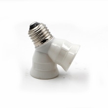 LED Lampvoeten E27 2 E27 lamp houder LED Y vorm LED Lamp Gloeilampen Brandwerende Splitter Adapter Converter accessoires 1 stks