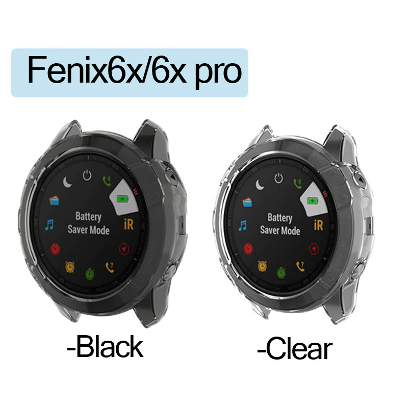 3 i 1 smart beskyttelsesramme skal til garmin fenix 6 6s 6x pro solar urkasse tpu cover glasskærm beskyttelsesfilm