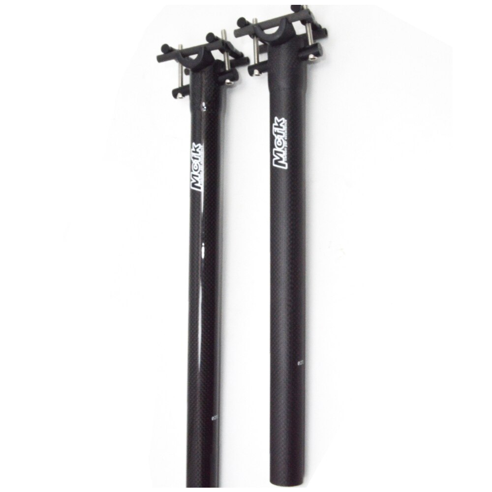 Mcfk-poste de asiento de bicicleta de montaña y carretera, 3k, fibra de carbono, tija de sillín, partes de bicicleta de montaña, 160g, 450mm