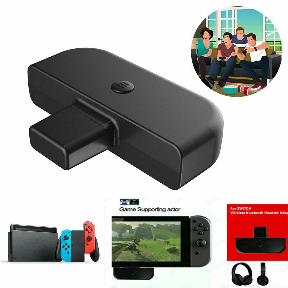 USB C Bluetooth 5.0 Audio Transmitter Adapter Delicate Durable Converter Adapter for Nintendo Switch / Lite PS4 PC