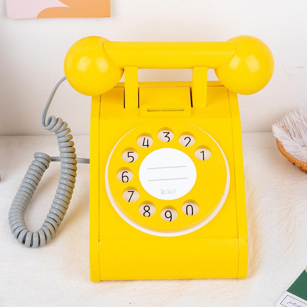 Rotary Phone Toy Hand-on Ability Universal Vibrant Color Traditional Bell Ring Tone Phone Toys