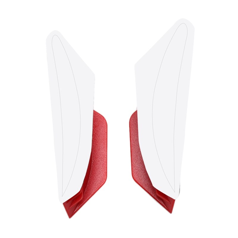 Motorcycle Front Fairing Dynamic Wing Kit Universal Spoiler Downforce Side Fairing Fin for Motorcycle Scooter Black