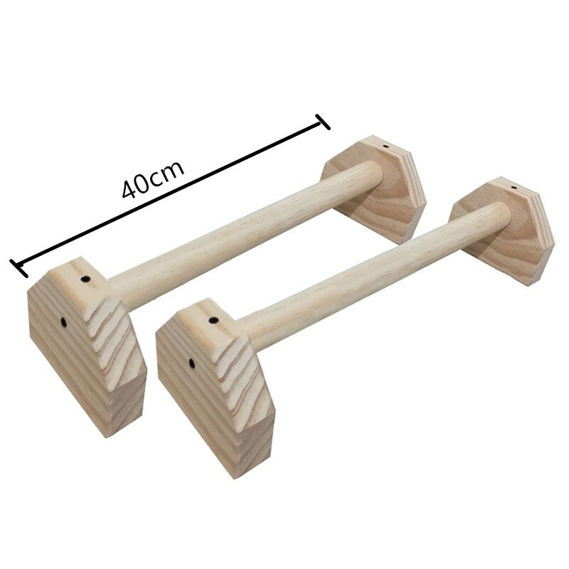 Type Of Fitness Push-Ups Gymnasium Exercise Training Chest H-Shaped Wooden Calisthenics Handstand Parallel Rod Double Rod: Ivory