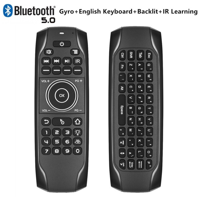 Bluetooth 5,0 Mini Tastatur G7BTS Gyroskop hinterleuchtet IR Lernen Luft Maus Drahtlose Fernbedienung Für Clever TV Kasten Laptop Tablette: G7BTS Nein Stimme