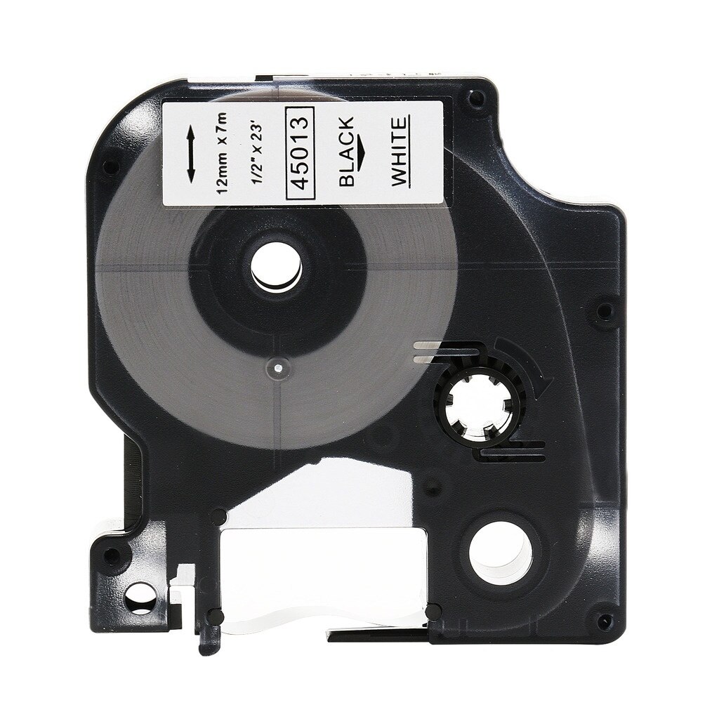 Great Black on White Label Tape Compatible for DYMO D1 45013 S0720530