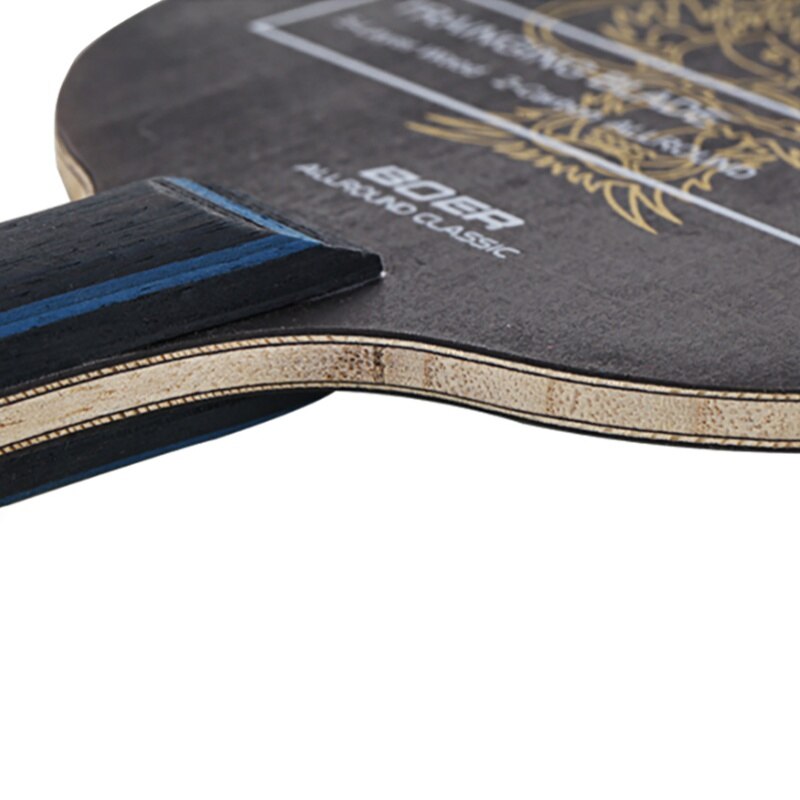 Table Tennis Blade Racket Ping Pong Bat Paddle Long Handle/Short Handle Table Tennis Training Accessories