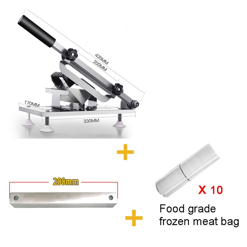 Stainless Steel Meat Slicer Meat Slicer Bone Cutting Machine Minced Lamb Bone Meat Cutter Chicken Duck Fish Ribs Lamb Cutting: B
