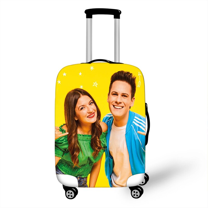 Me contro Te Travel Luggage Suitcase Cover Trolley Bag Protective Cover Men's Women's Elastic Suitcase Cover: M / MULTI