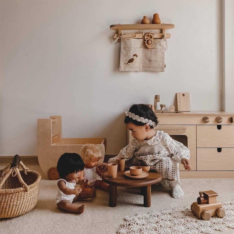 Cartoon Bedside Caddy Hanging Organizer Bunk Bed for Room Essentials College Students Handrail Pockets Bed Basket Shelf