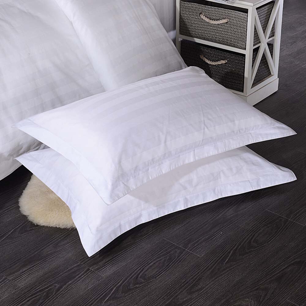 50*80/58*88cm bomull hvitt putetrekk hotellutstyr hjem sengetøy sateng putetrekk husholdning putevar hotell putevar