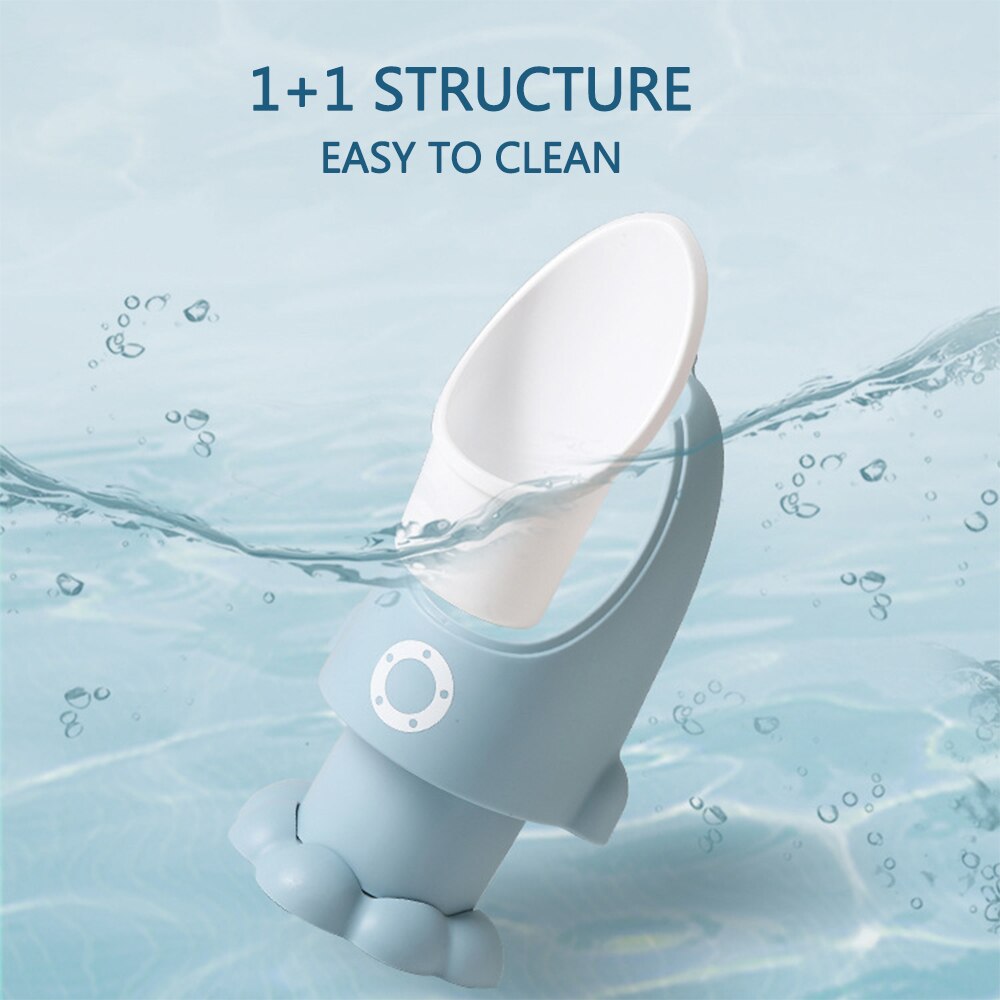 Baby Urinal Rocket Shape Vertical Wall-Mounted Pee Convenient Urinal Cute Boys Potty Standing Toilet Adjustable Kids Boy Urinal