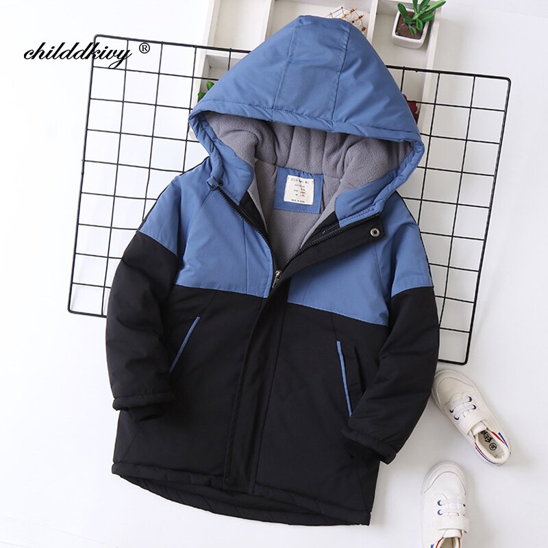 Chaquetas con capucha para niños, abrigos informales gruesos para mantener el calor, ropa de invierno, resistentes al frío intenso, novedad de