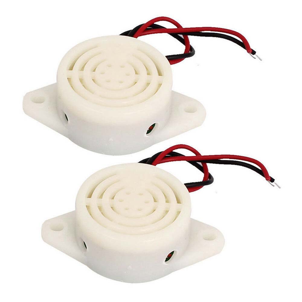 2 Pcs 95DB Alarm Hoge Decibel 3-24V 12V Elektronische Zoemer Alarm Intermitterende Continue Pieptoon voor Arduino SFM-27