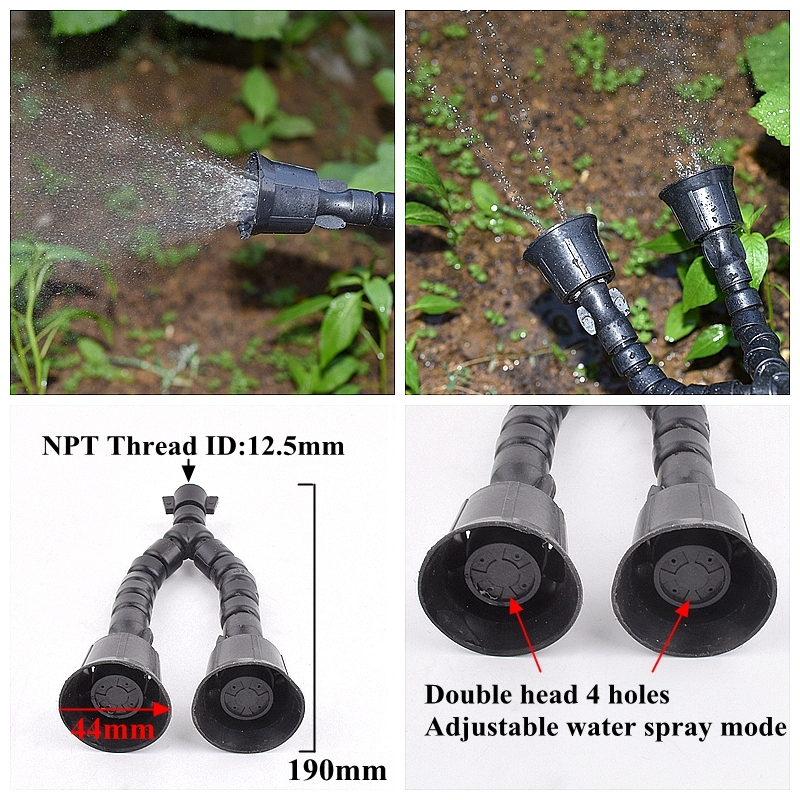 2Pcs Garden Irrigation Watering Atomizing Sprayer Nozzle Adjustable Spray Mode Nozzle Hand Pressure Pesticide Spraying Accessory: Navy Blue
