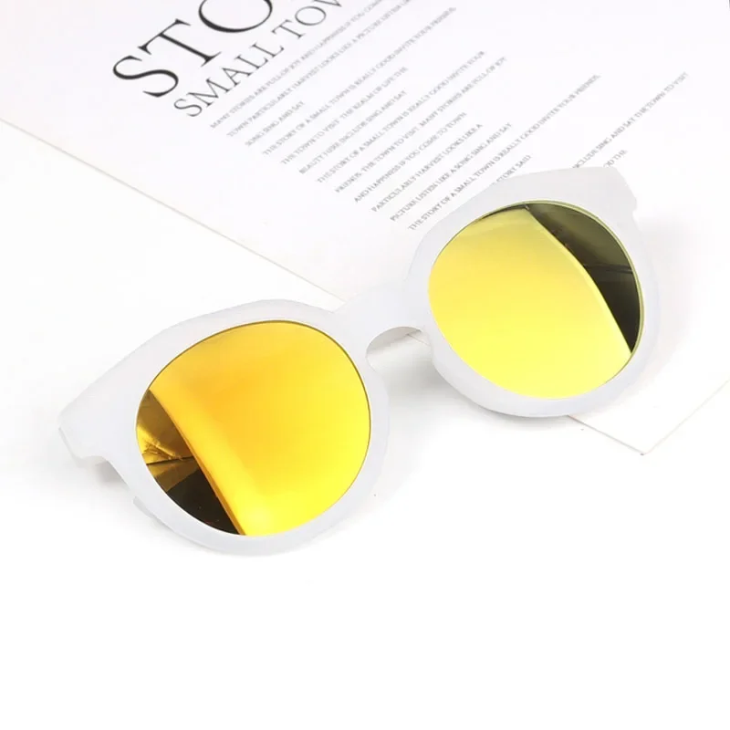 MOONBIFFY 2023 gafas de sol para niños y niñas, lentes brillantes, protección UV400, gafas de sol encantadoras para bebés de 2 a 8 años, novedad: Grey
