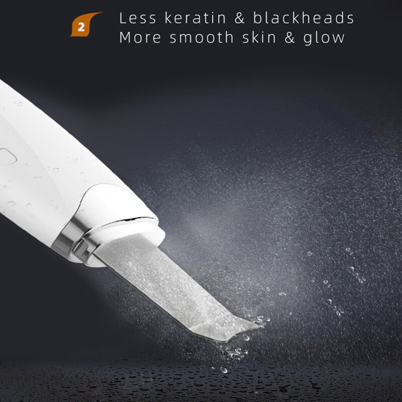 Ultrasonic Scrubber Skin Cleaning Machine Peeling Shovel Deep Face Cleanser Facial Patula Device Beauty Instrument Lift Tool