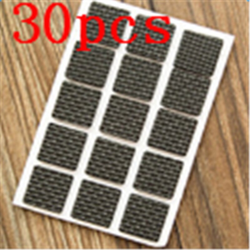 Lijm Rubber Anti-Slip Kras Diy Slip Meubels Voeten Floor Protector Pads Tafel Benen Stoelen Matten Meubels Accessoires: 30Pcs Square