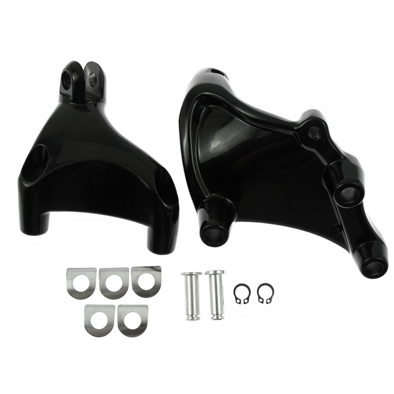 Motorcycle Passenger Rear Foot Pegs Footpegs Mount Black Footrest Pedal For Harley Sportster XL883 XL1200 48 Roadster