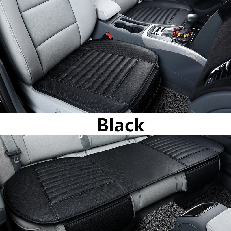 Universal Auto Car Seat Covers Protector Pad Mat Breathable PU Leather Car Front Rear Back Seat Cover Auto Seat Cushion 4 Colors