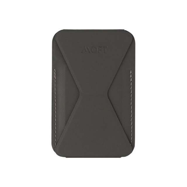 Moft Magnetic Mobile Phone Holder for Apple iPhone 12 / 12 Pro / Mini / MagSafe Dedicated Desktop Lazy Bracket with Clip Stand: Gray