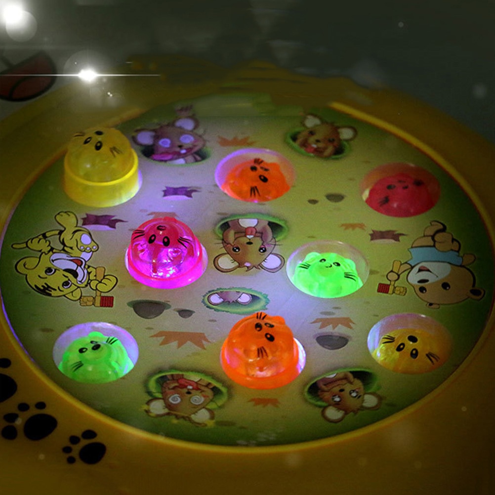 1 Set Electric Whack Children Mole Game Plaything Cartoon Hammering