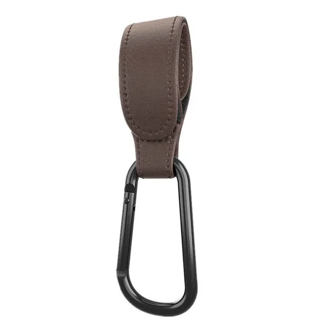 1/2 stücke Hochwertige Häkeln Kinderwagen Zubehör PU Leder Baby Tasche Kinderwagen Haken Kinderwagen Warenkorb Organizer 360 Grad Drehbare haken: verrotten
