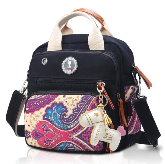 Colorato di medie dimensioni sacchetto del bambino del sacchetto di isolamento sacchetto della mummia spalla obliquo portatile urto sacchetto femminile multi funzione della tela di canapa zaino