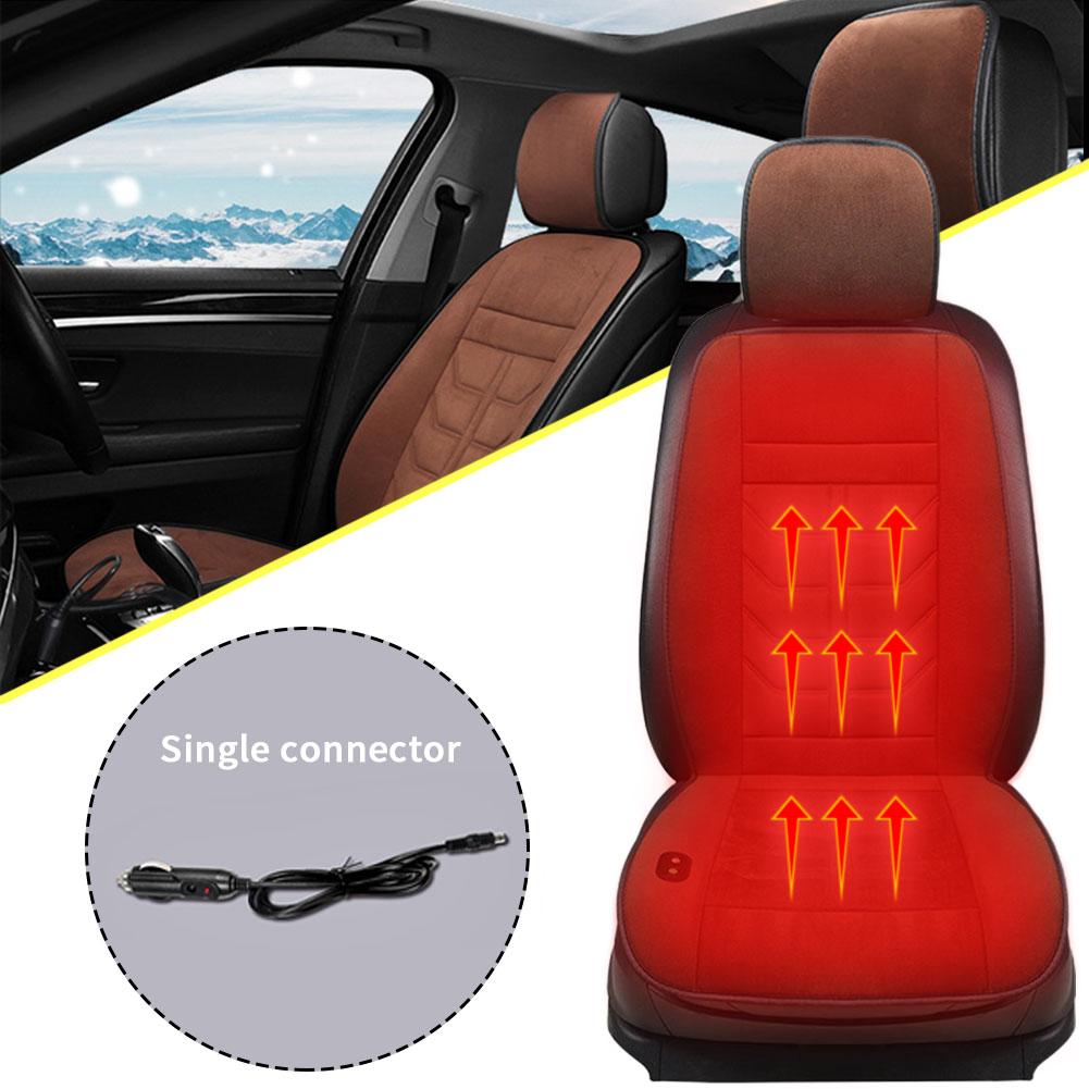 Car Heated Seat Cushion 12 V Heated Car Seat Covers Cushion Universal Seat Heater For Winter Heating Thermal Seatpad Accessories