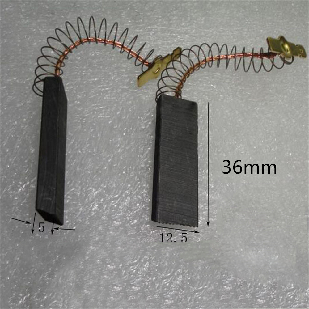 2 pièces Moteur Balais De Charbon pour Bosch/NEFF/Lave Linge Siemens Remplacement 36x12.5x5mm Balais de Charbon Moteur Accessoires