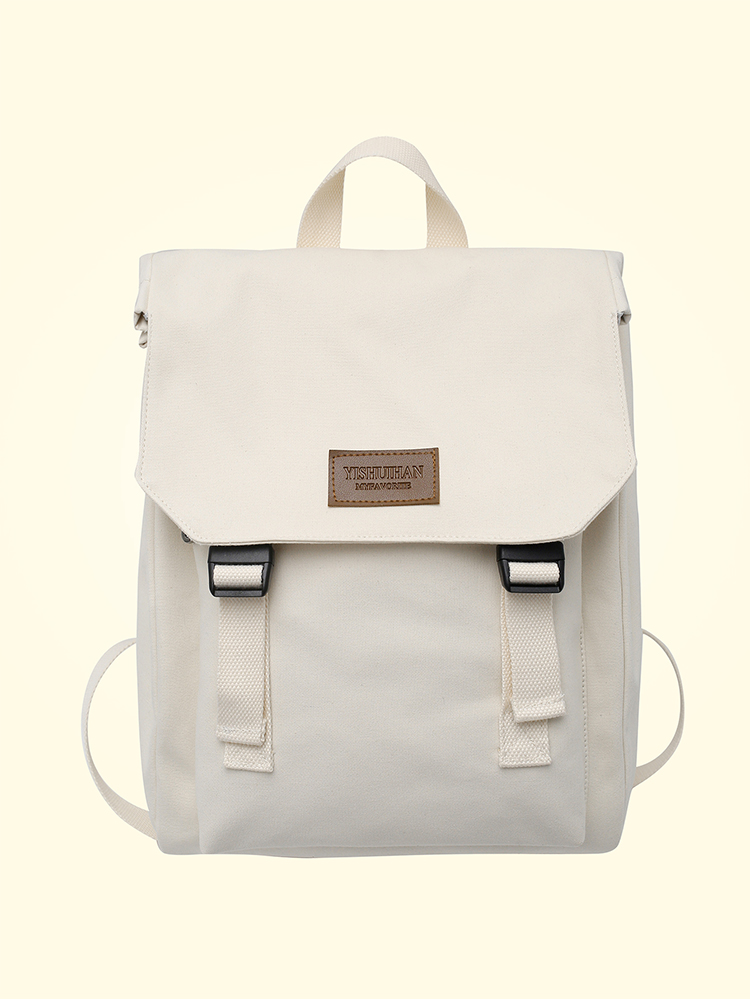 Canvas Schoolbag Female College Student Junior High School Girl High School Student Large Capacity Backpack Backpack
