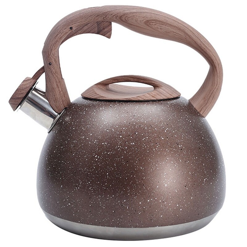 Stainless Steel 3L Tea Pot Water Kettle Wood Patte... – Vicedeal