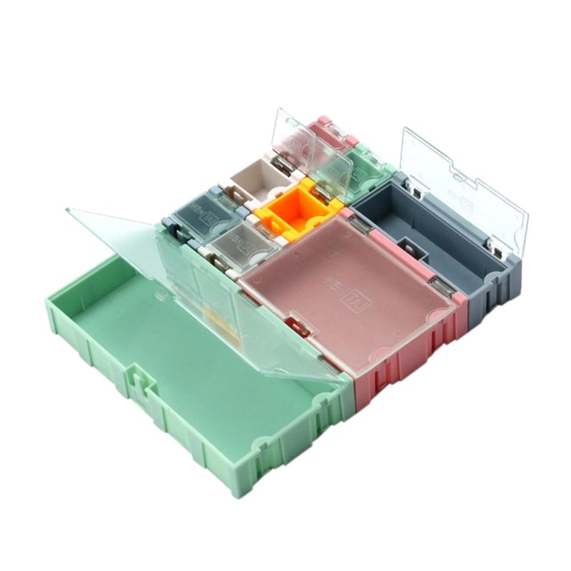 9 Stks/set Smd Container Smt Ic Elektronische Onderdelen Mini Opbergdoos Sieraden Case B95A