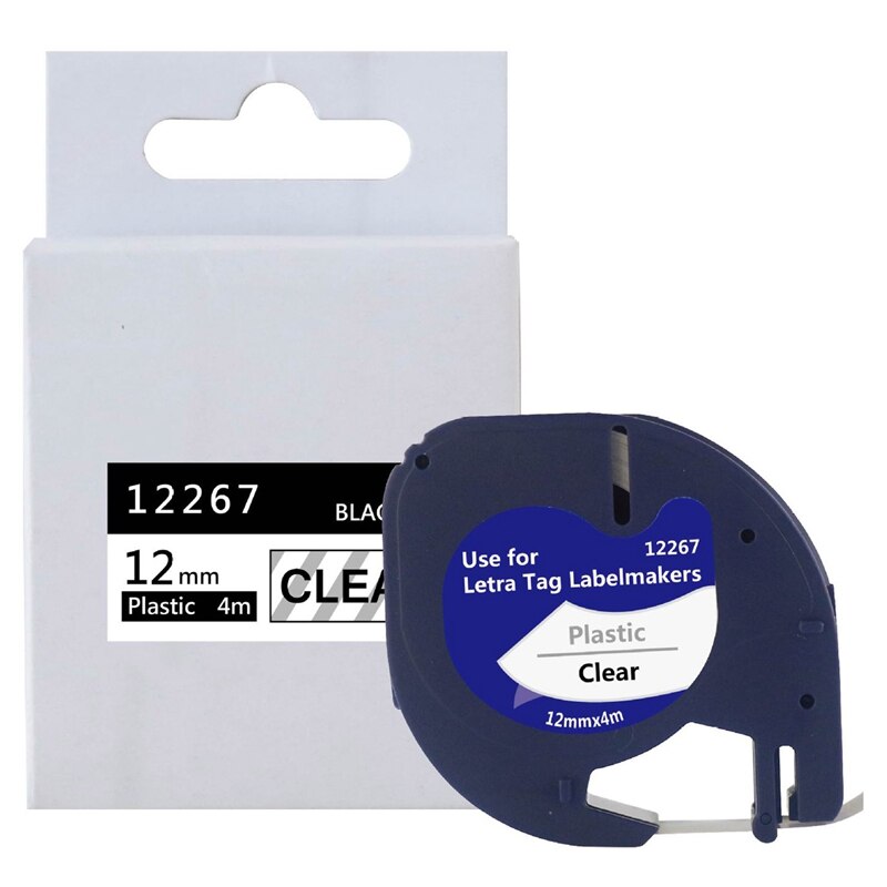 7 pakke 91201 kompatibel dymo letratag tape 12mm 91330 16952 91331 91332 blandet farve tape til dymo letratag lt -100h